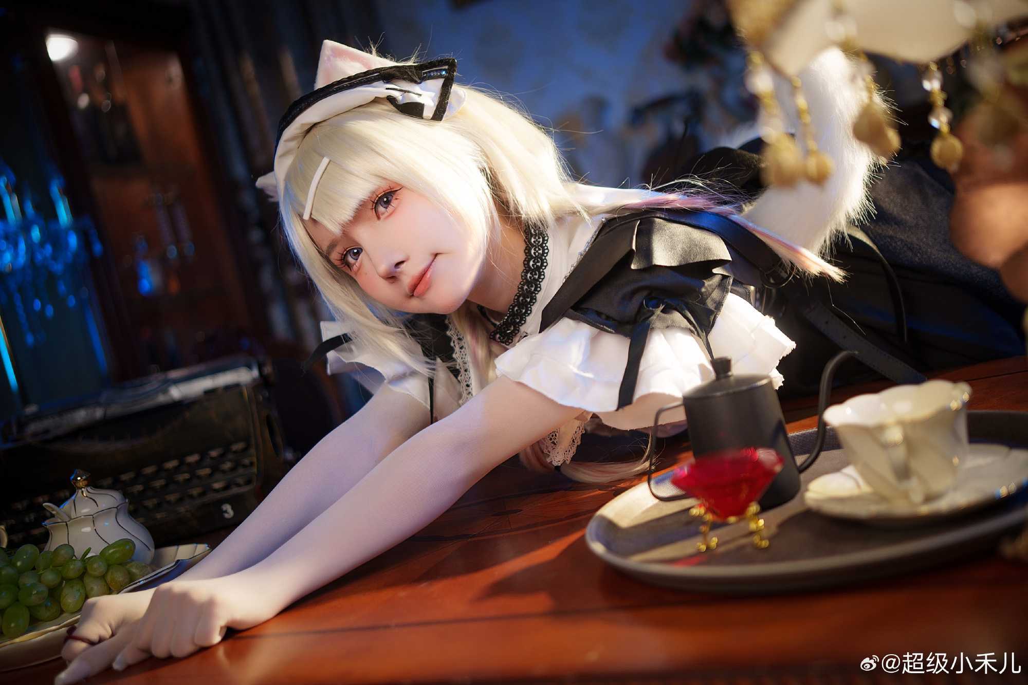 女仆猫猫诶！好久之前拍的啦明日方舟风丸幻影轻俏🐱@超级小禾儿