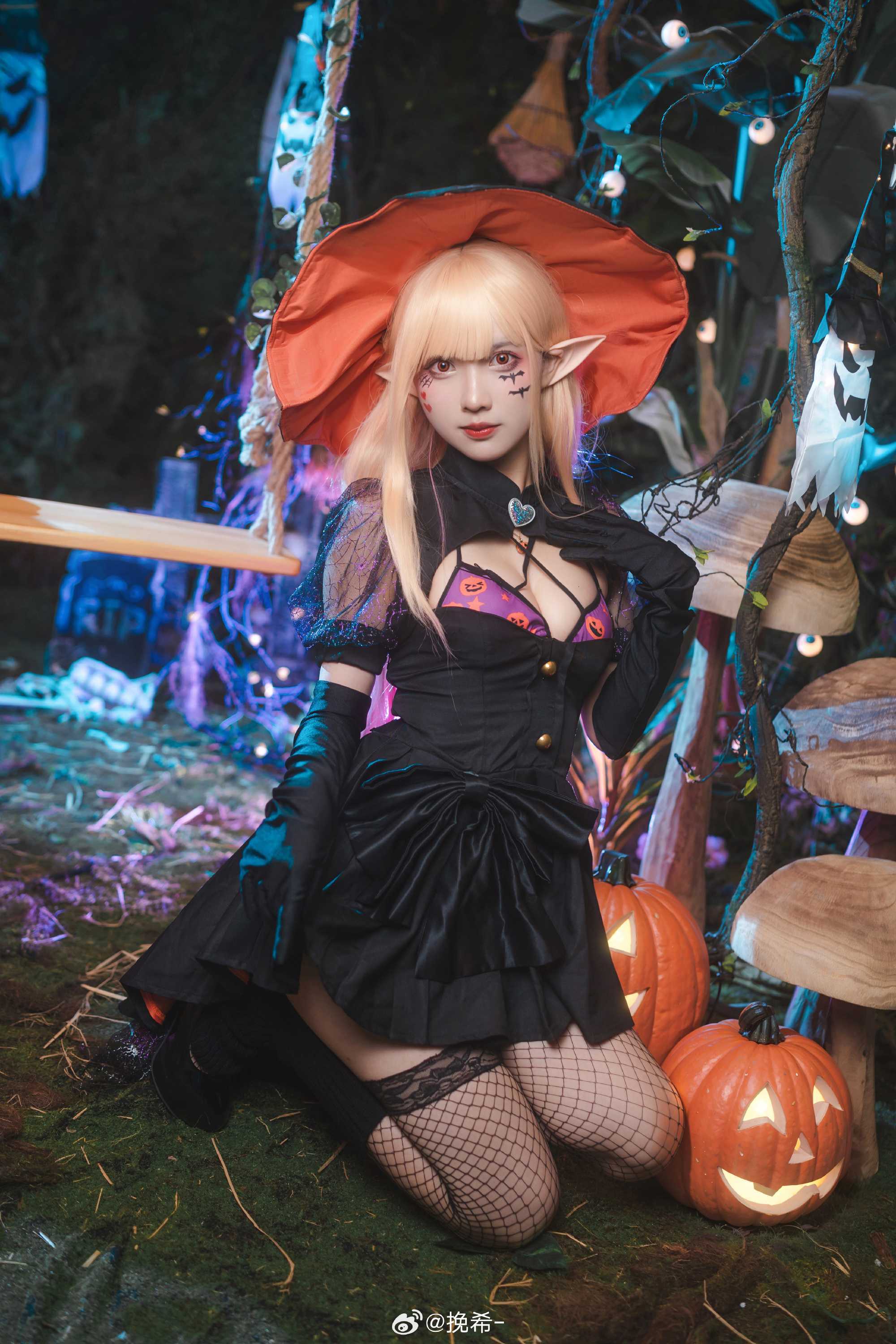 cosplay更衣人偶坠入爱河喜多川海梦@挽希-