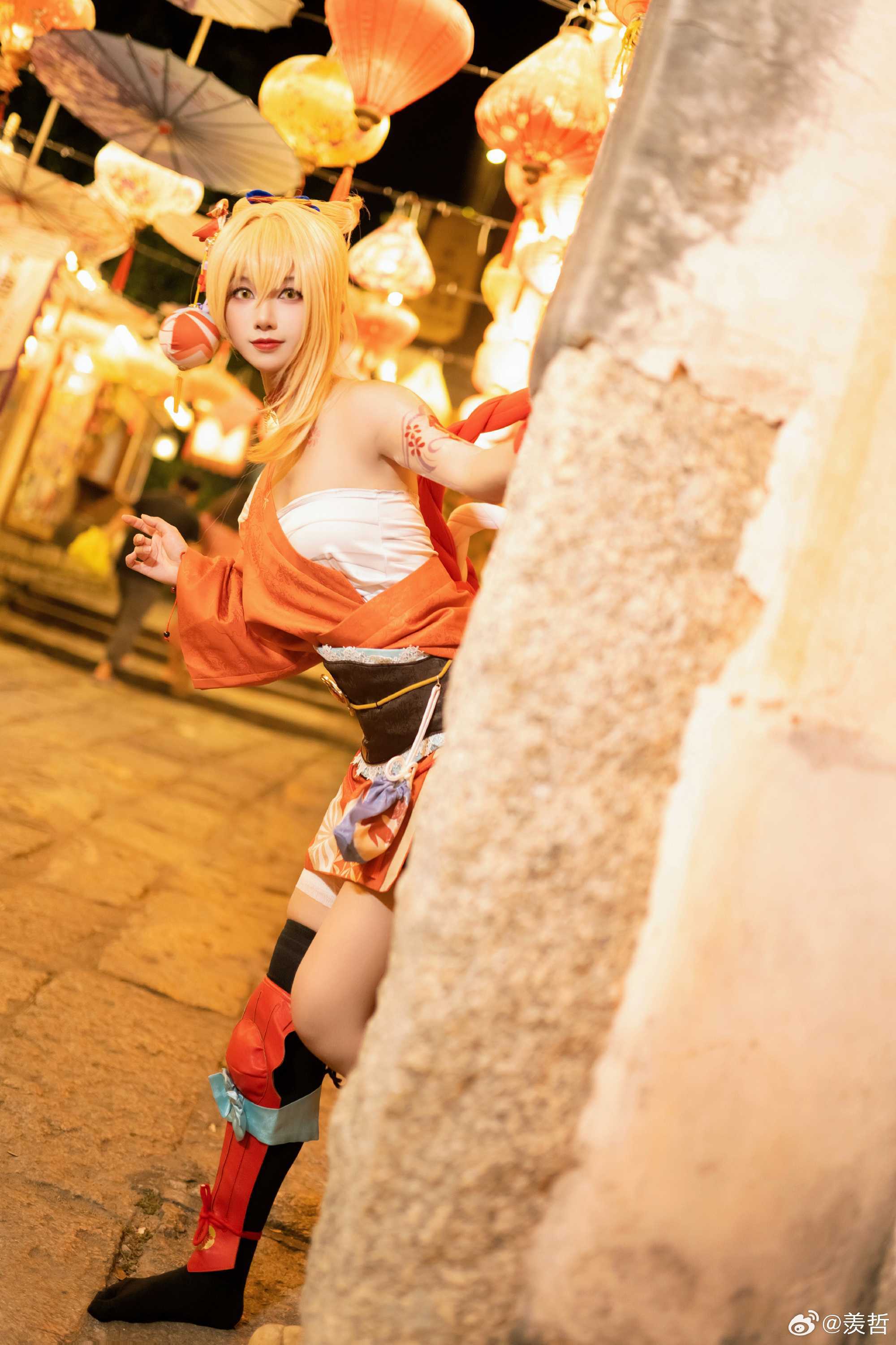cosplay祝明年中节快乐一起走走逛逛吃吃停停原神宵宫@九叔叔叔叔啊