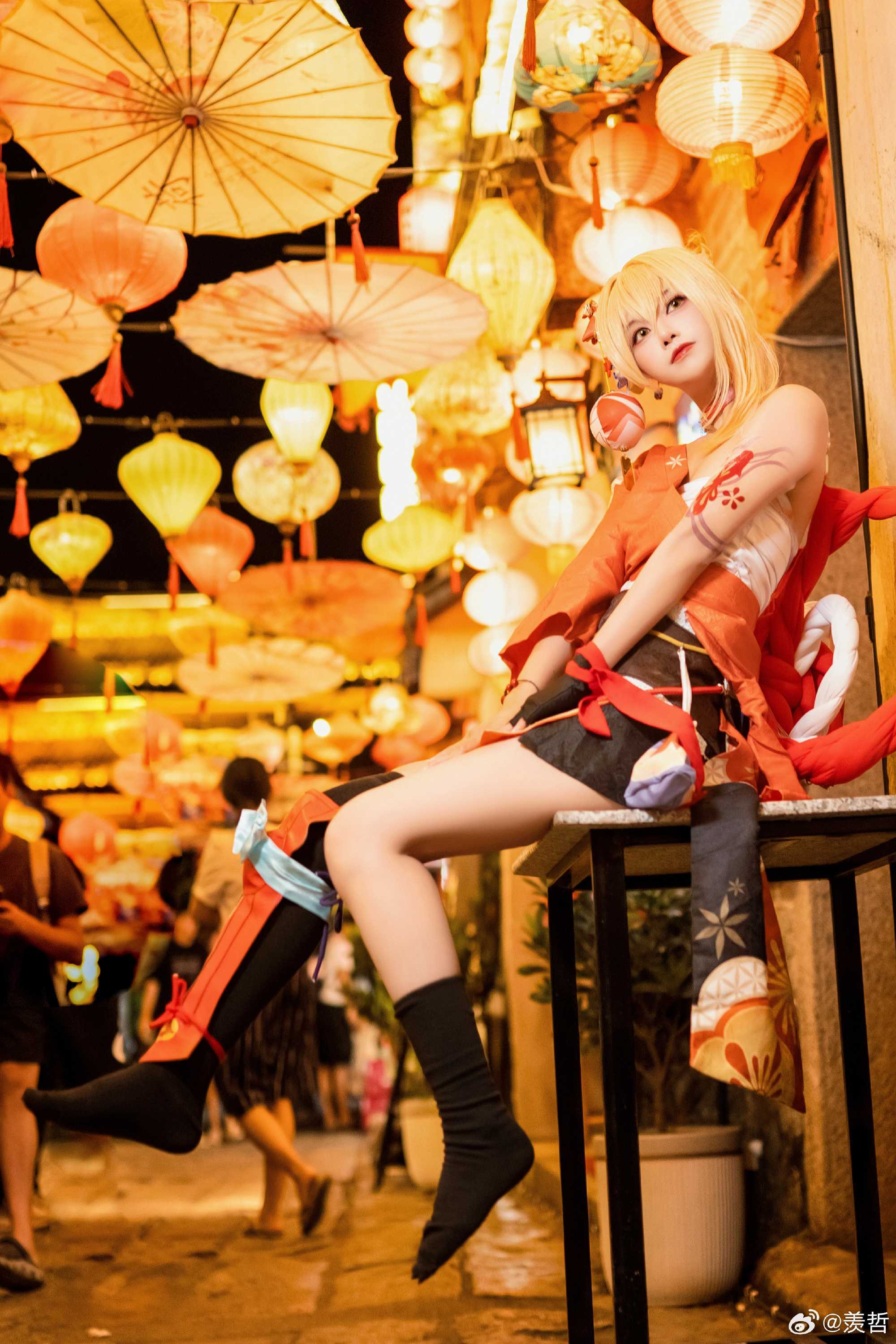 cosplay祝明年中节快乐一起走走逛逛吃吃停停原神宵宫@九叔叔叔叔啊