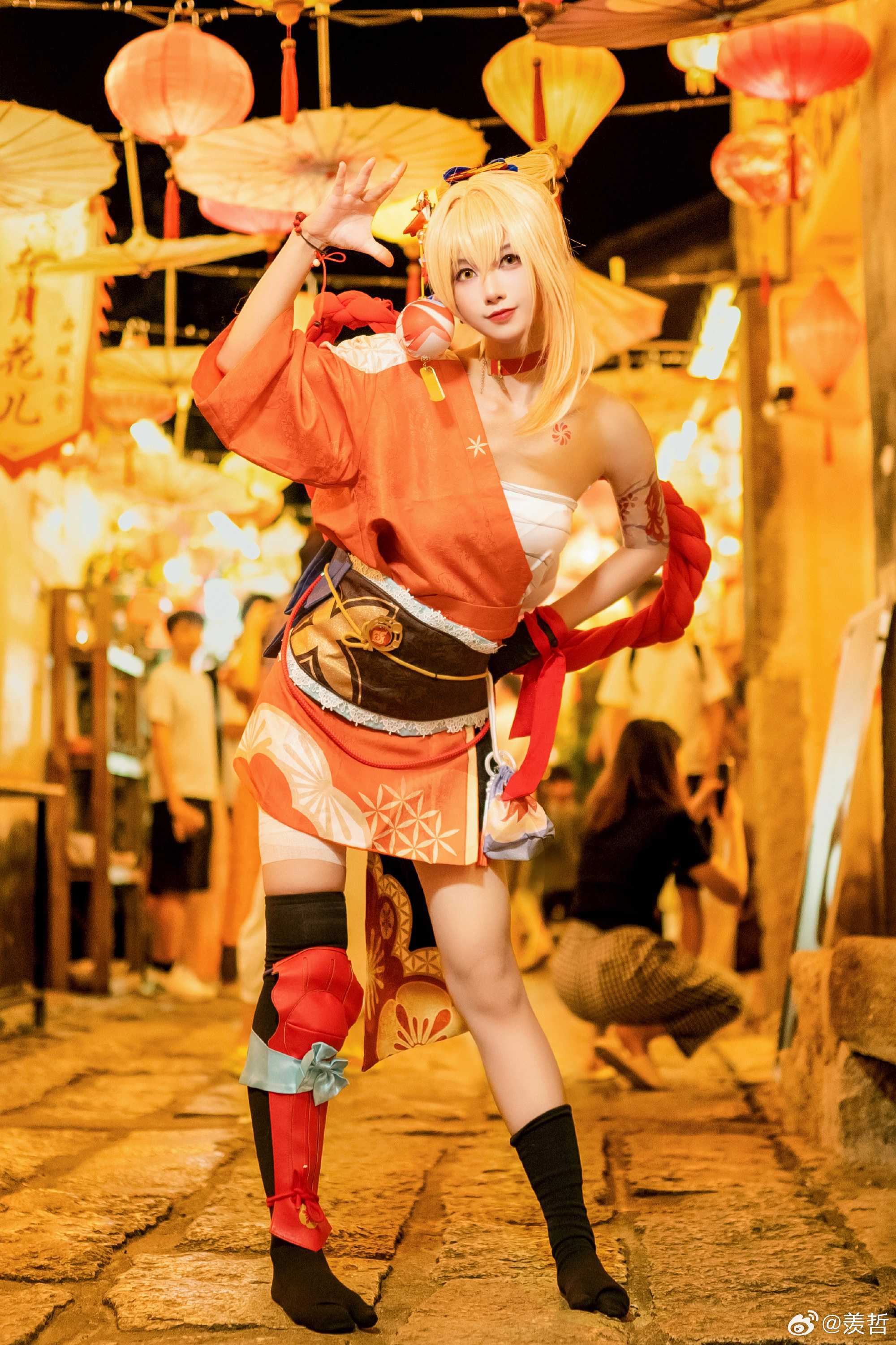 cosplay祝明年中节快乐一起走走逛逛吃吃停停原神宵宫@九叔叔叔叔啊