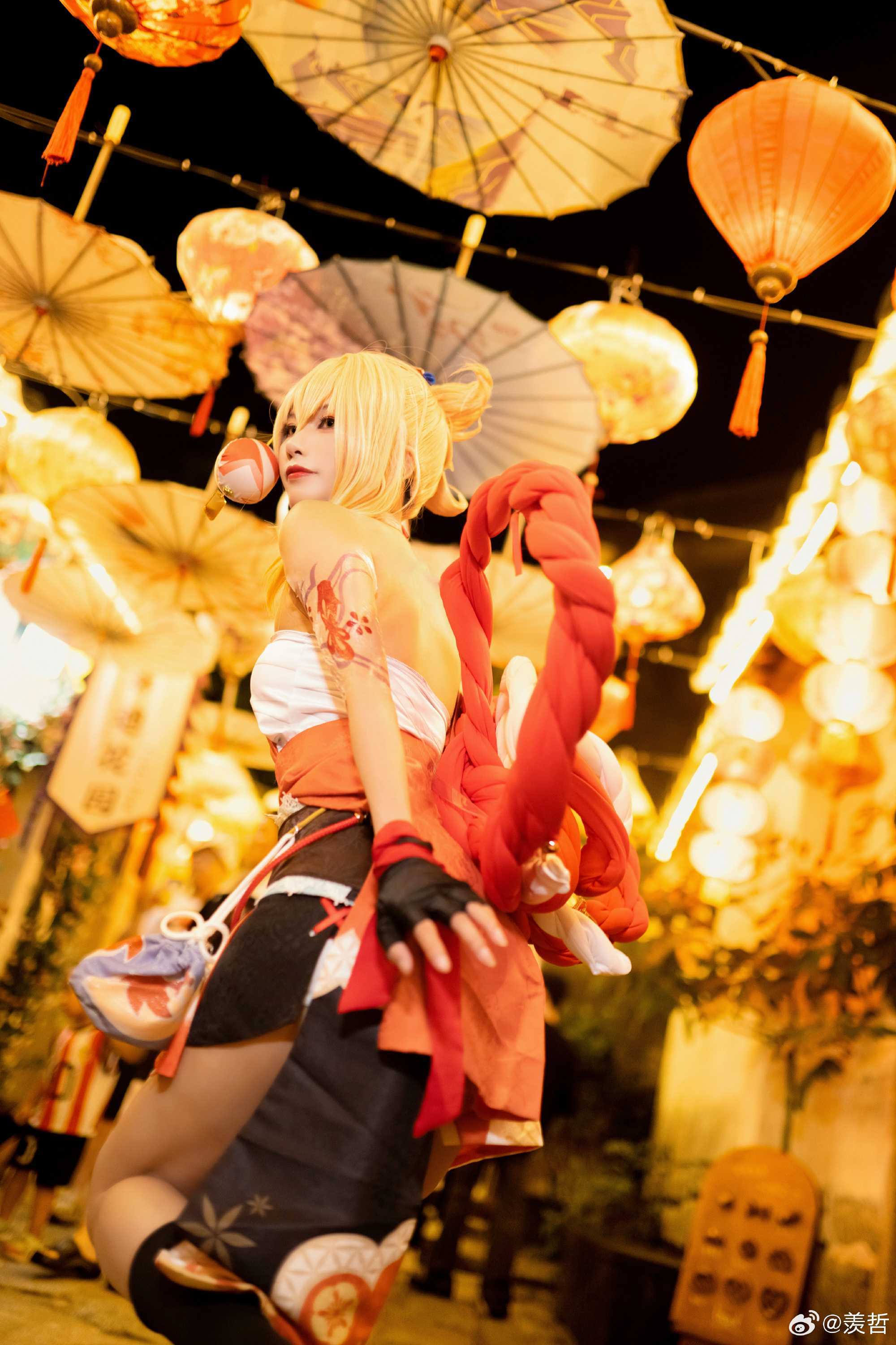 cosplay祝明年中节快乐一起走走逛逛吃吃停停原神宵宫@九叔叔叔叔啊