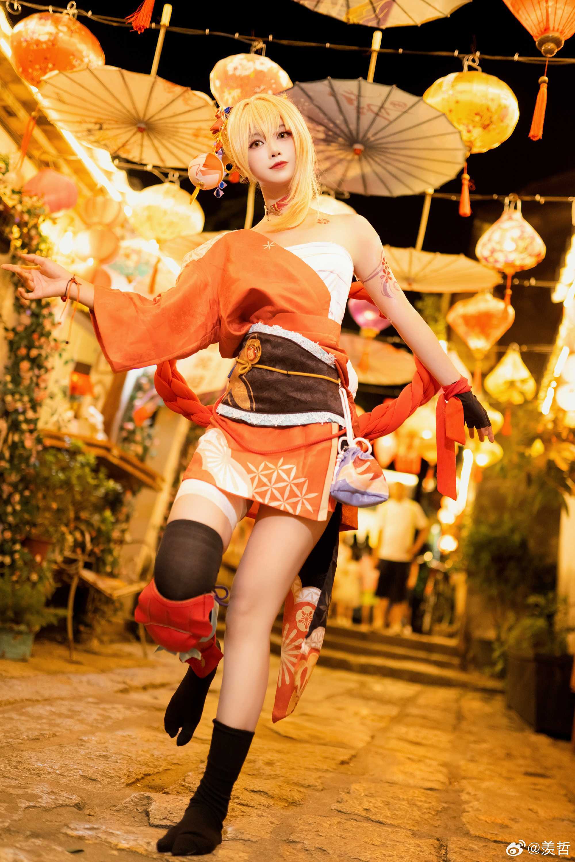 cosplay祝明年中节快乐一起走走逛逛吃吃停停原神宵宫@九叔叔叔叔啊