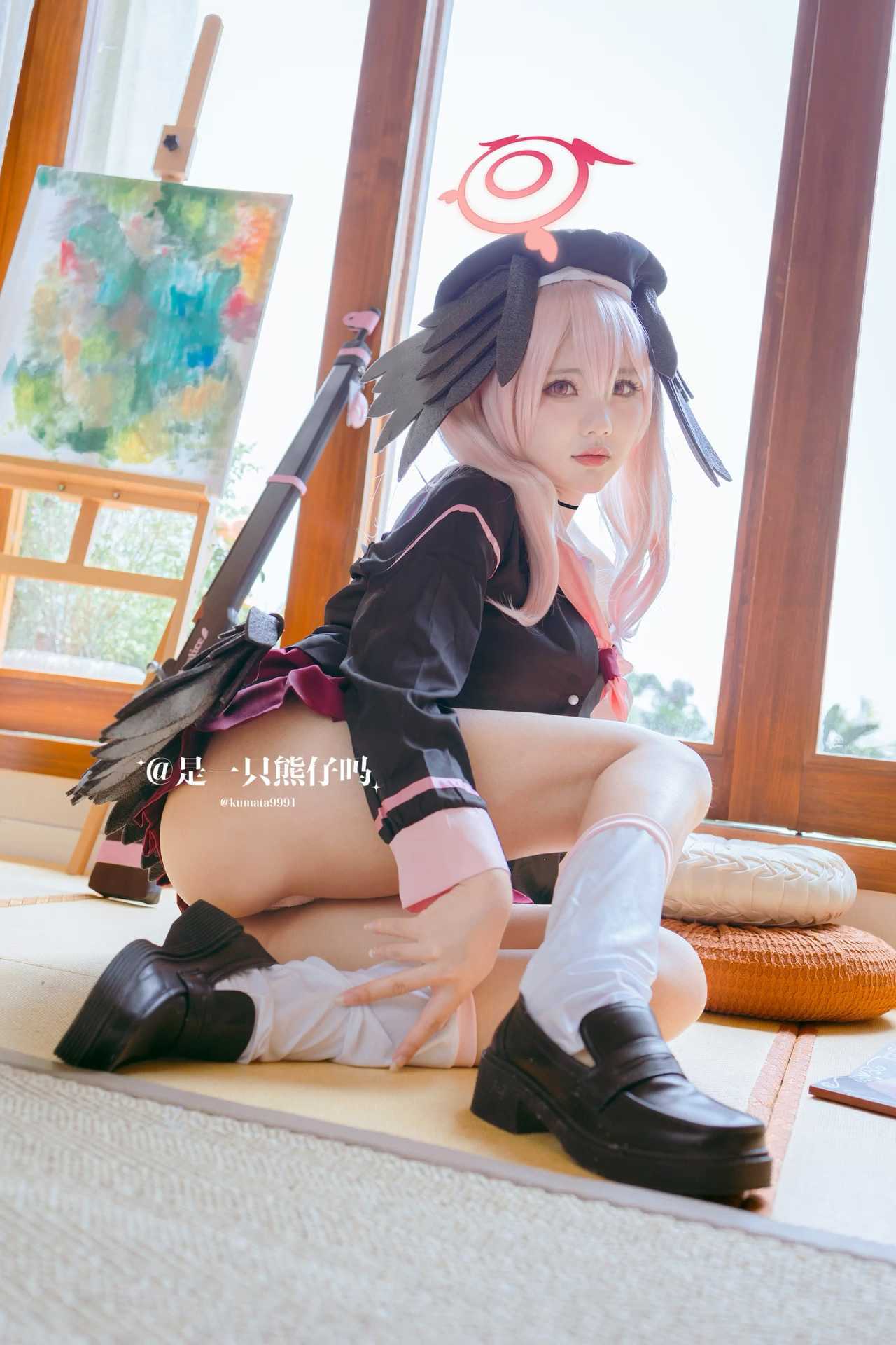 cosplay蔚蓝档案下江小春@是一只熊仔吗