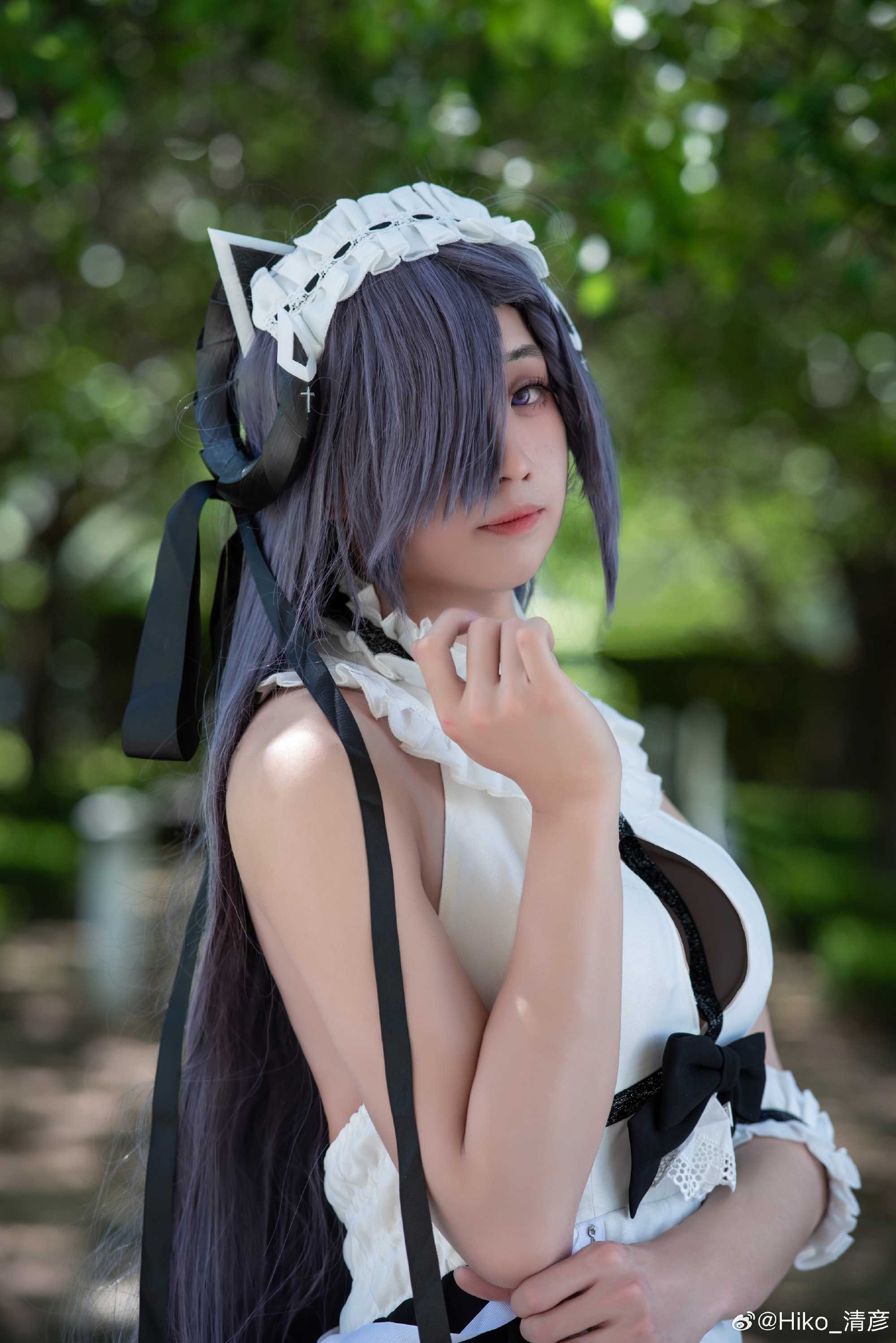 COSPLAY尽情地向你的女仆撒娇吧…\’主人\’碧蓝航线奥古斯特·冯·帕赫贝尔@Hiko_清彦