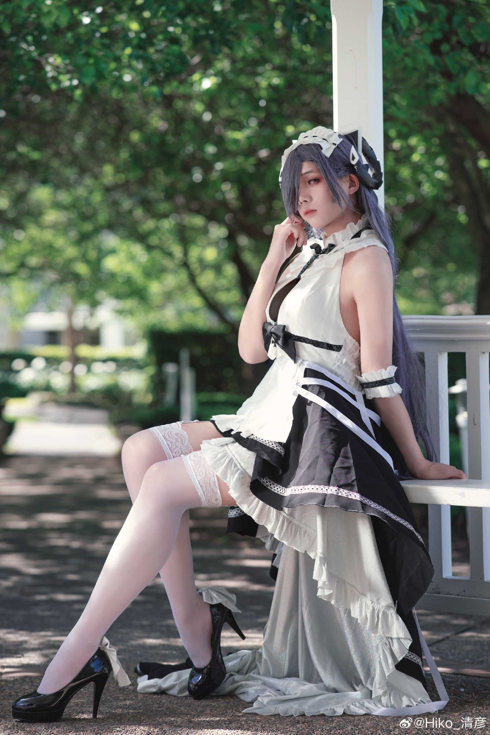 COSPLAY尽情地向你的女仆撒娇吧…\’主人\’碧蓝航线奥古斯特·冯·帕赫贝尔@Hiko_清彦