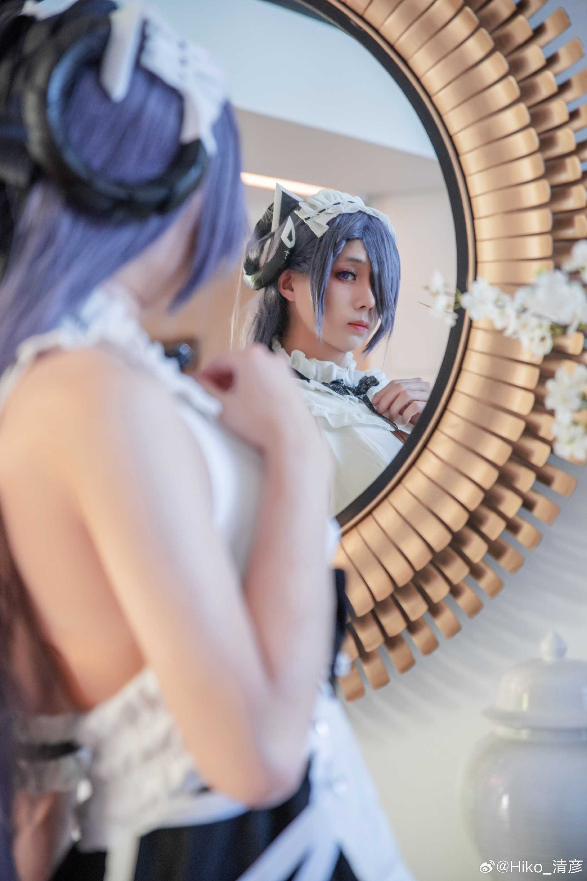 COSPLAY尽情地向你的女仆撒娇吧…\’主人\’碧蓝航线奥古斯特·冯·帕赫贝尔@Hiko_清彦