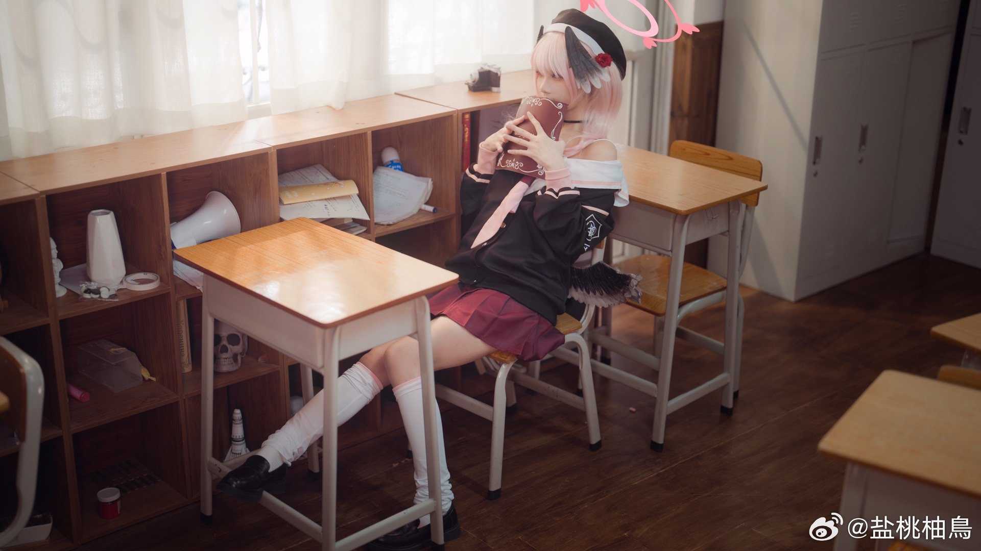 cosplay蔚蓝档案下江小春@盐桃柚鳥