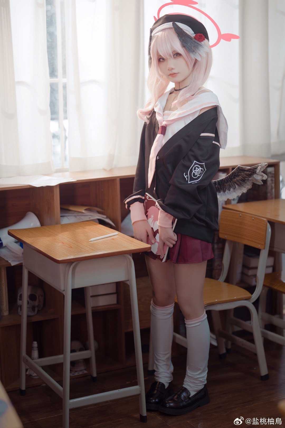 cosplay蔚蓝档案下江小春@盐桃柚鳥