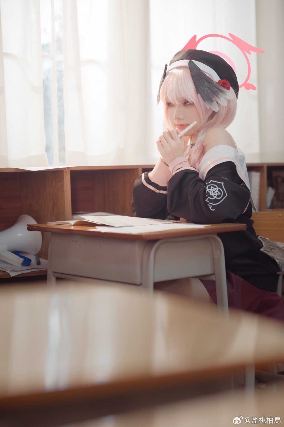 cosplay蔚蓝档案下江小春@盐桃柚鳥