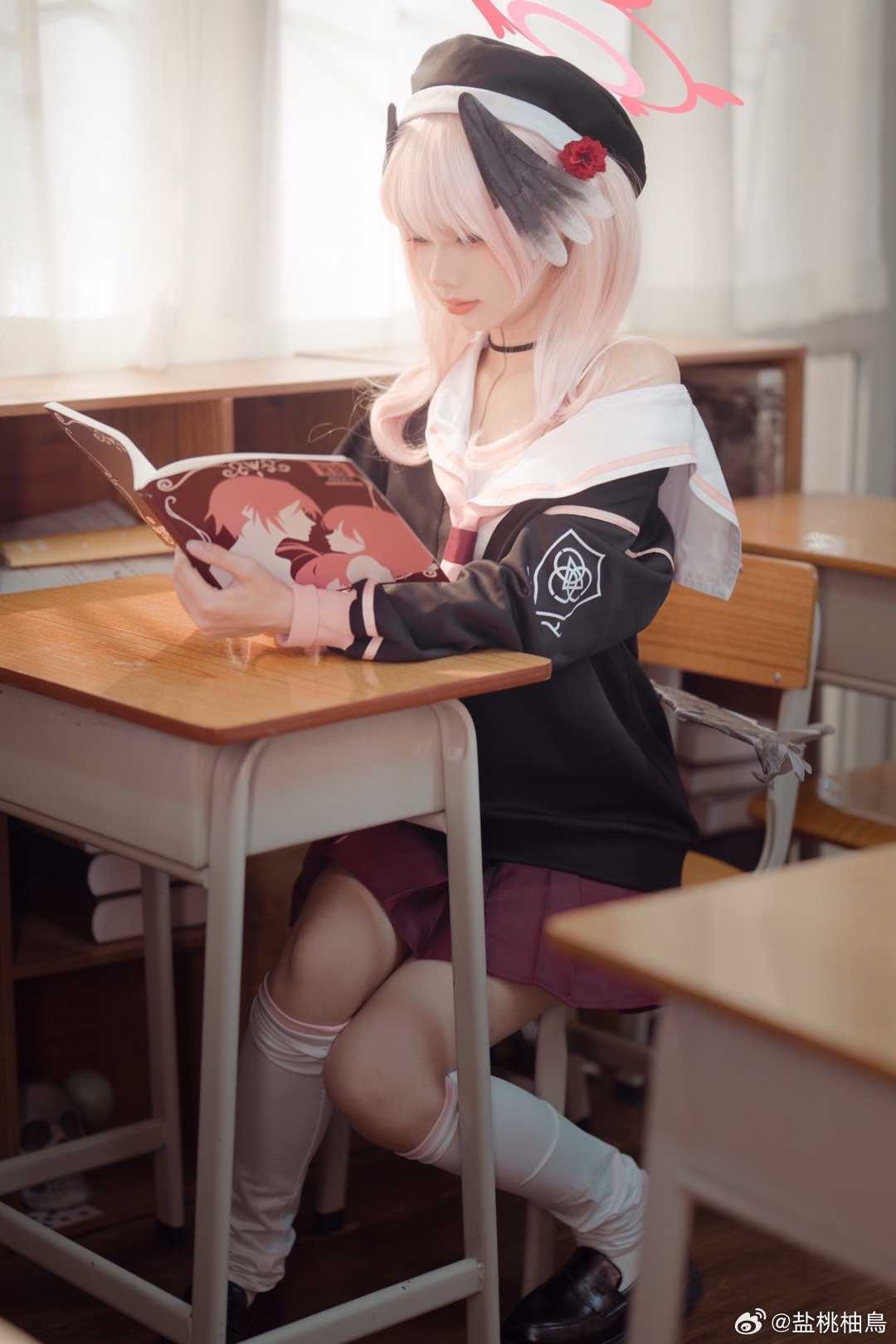 cosplay蔚蓝档案下江小春@盐桃柚鳥