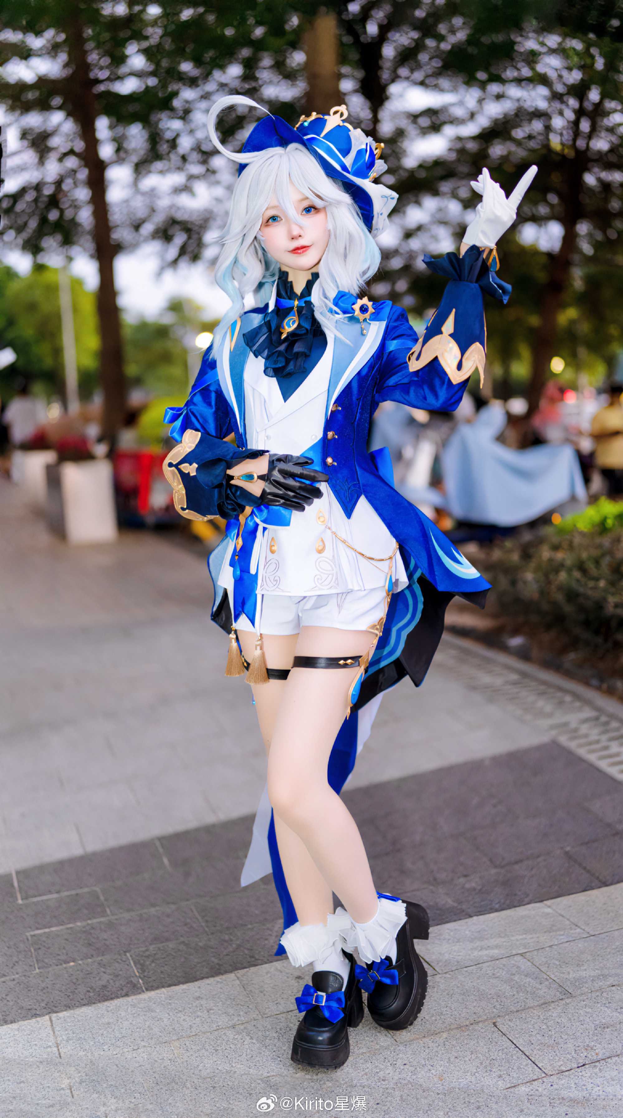 cosplay原神芙卡洛斯芙宁娜@猫步她老公哀子