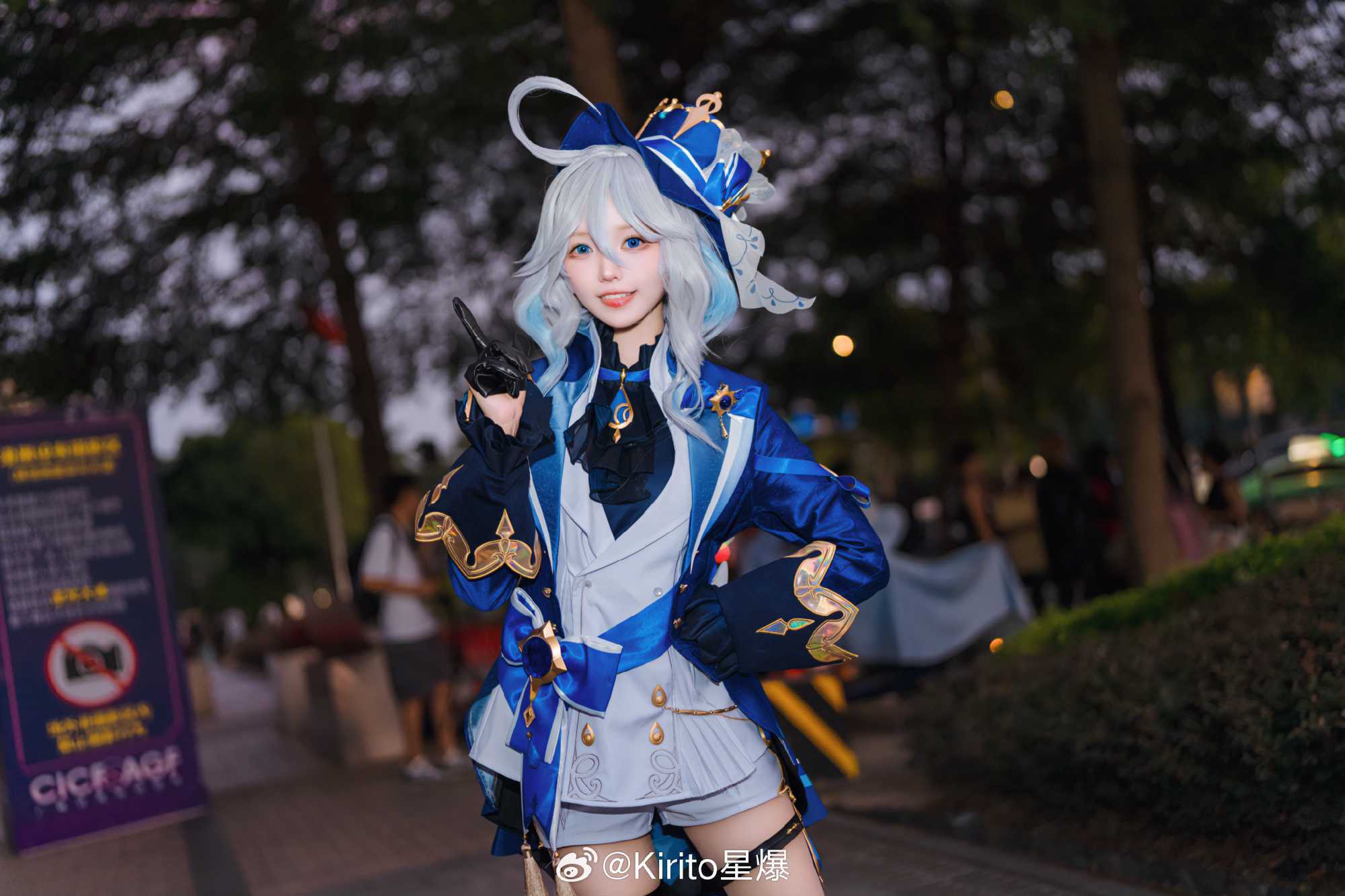 cosplay原神芙卡洛斯芙宁娜@猫步她老公哀子