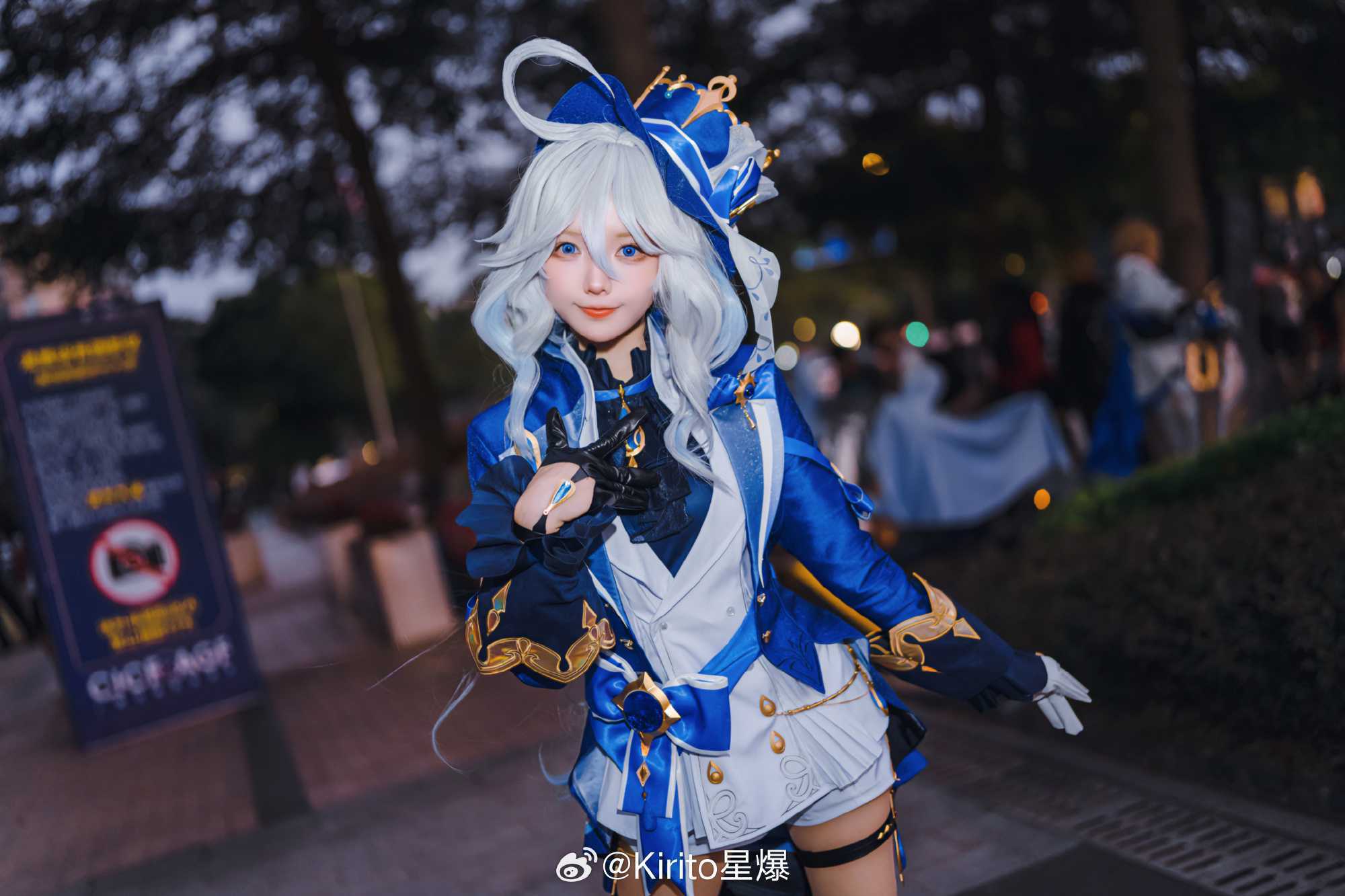 cosplay原神芙卡洛斯芙宁娜@猫步她老公哀子