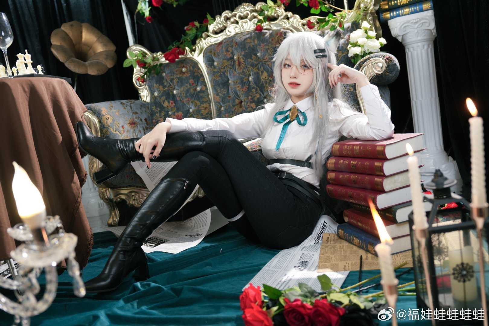 cosplay明日方舟拉普兰德@福娃蛙蛙蛙蛙