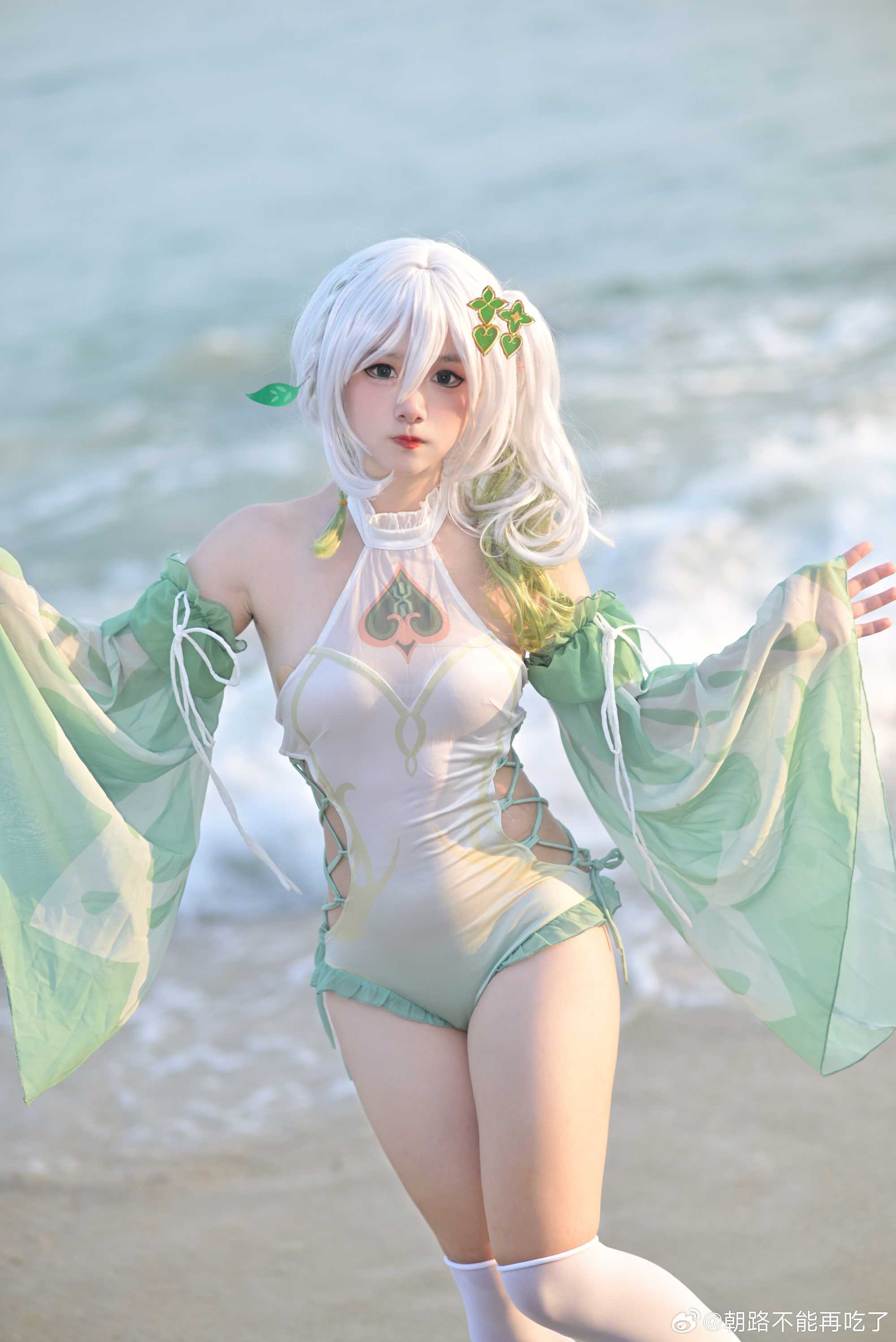 cosplay纳西妲草神@朝路不能再吃了