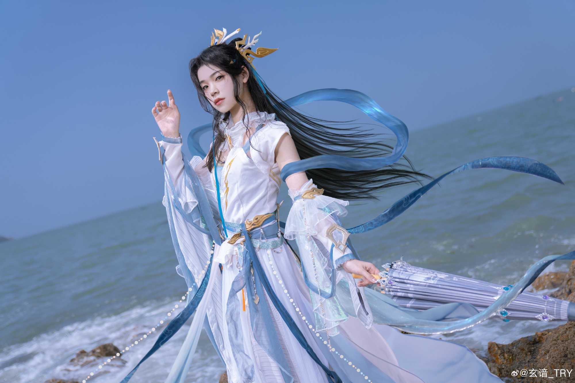 cosplay剑网3夺夜伞娘@玄谙_TRY