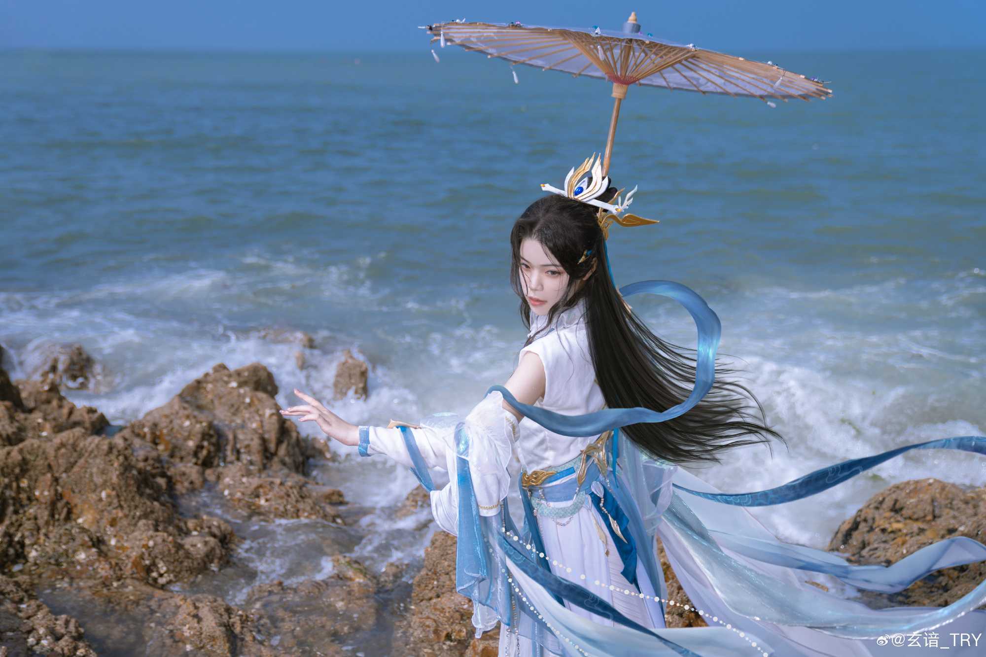 cosplay剑网3夺夜伞娘@玄谙_TRY