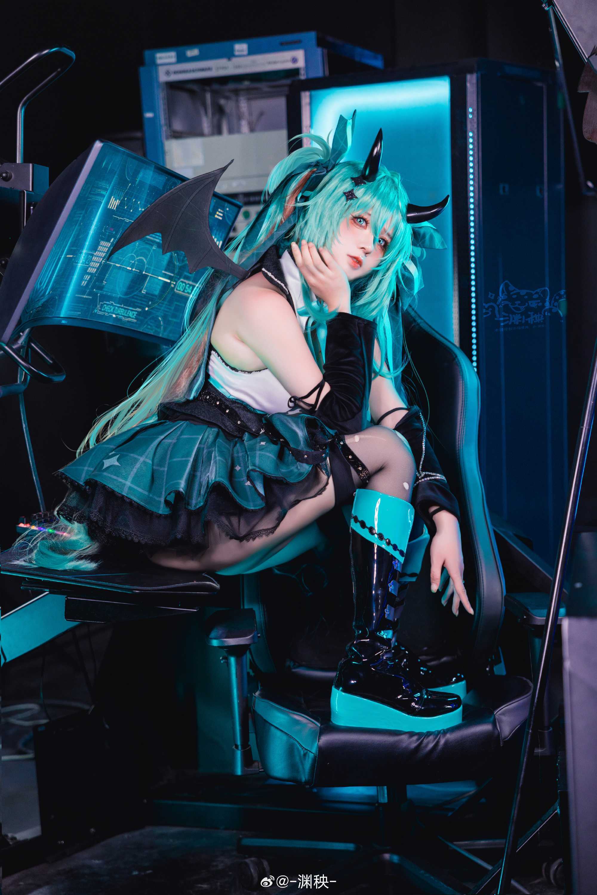 cosplay初音未来小浣熊cos@-渊秧-