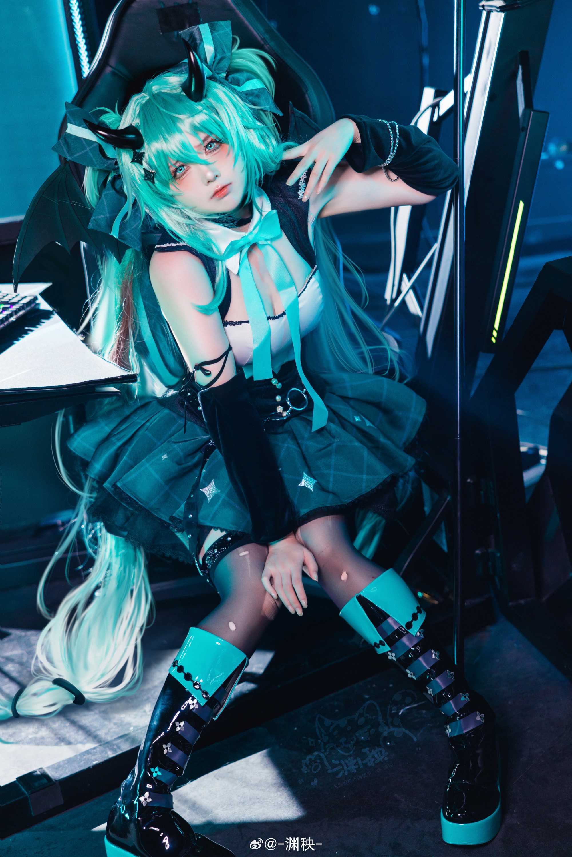 cosplay初音未来小浣熊cos@-渊秧-