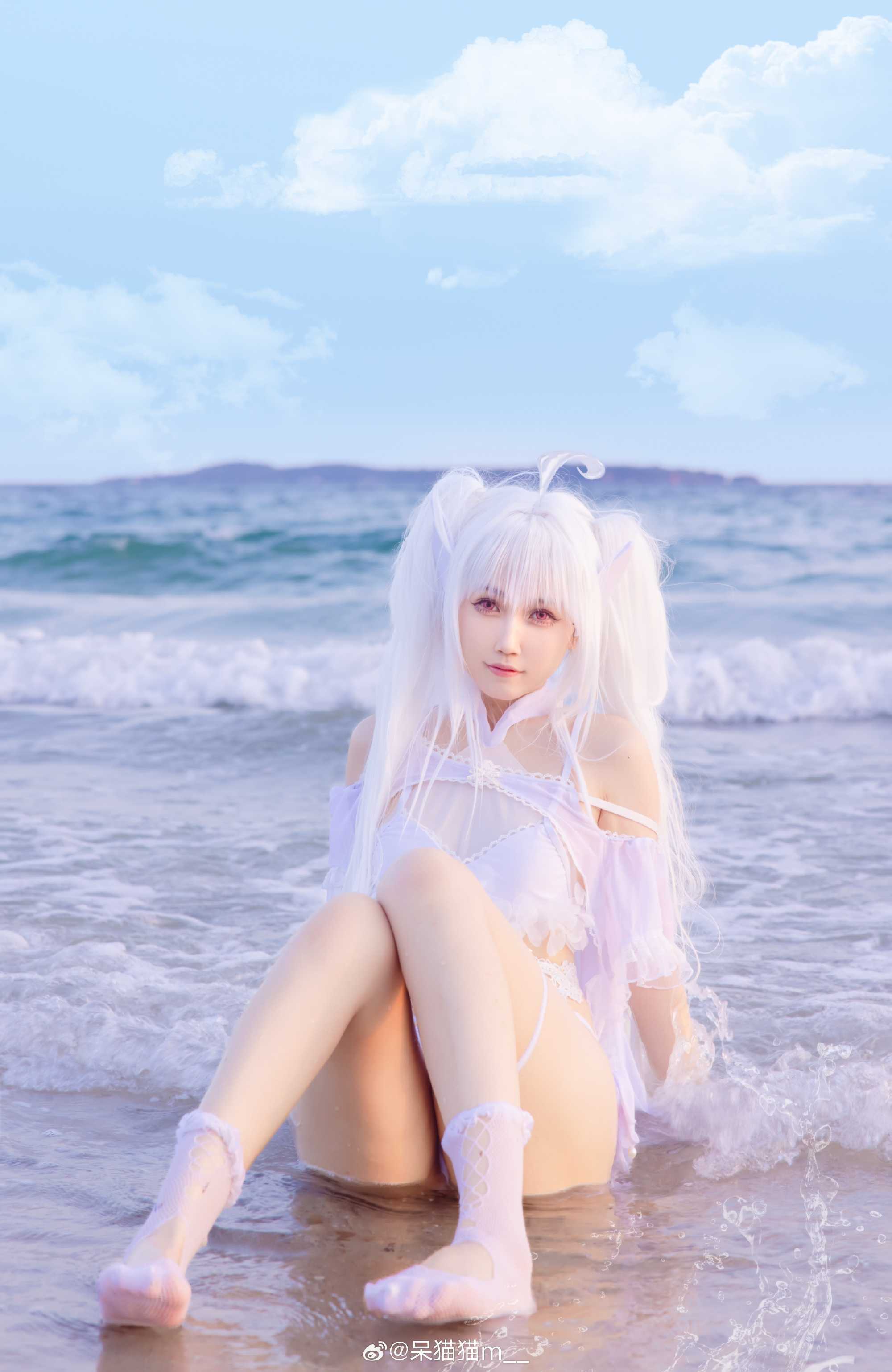 cosplay海边穿搭阿瓦隆女士@呆猫猫m_