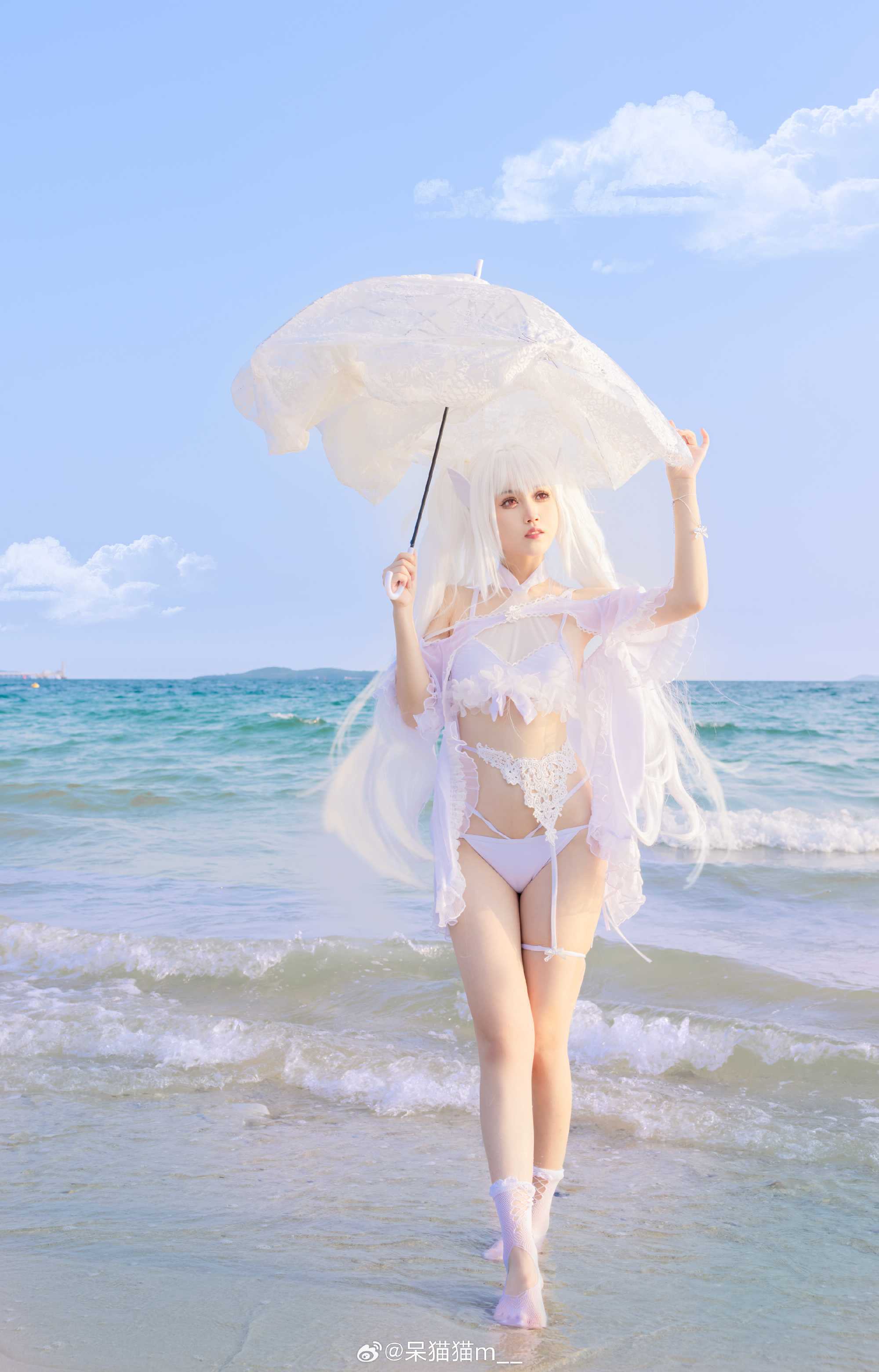 cosplay海边穿搭阿瓦隆女士@呆猫猫m_