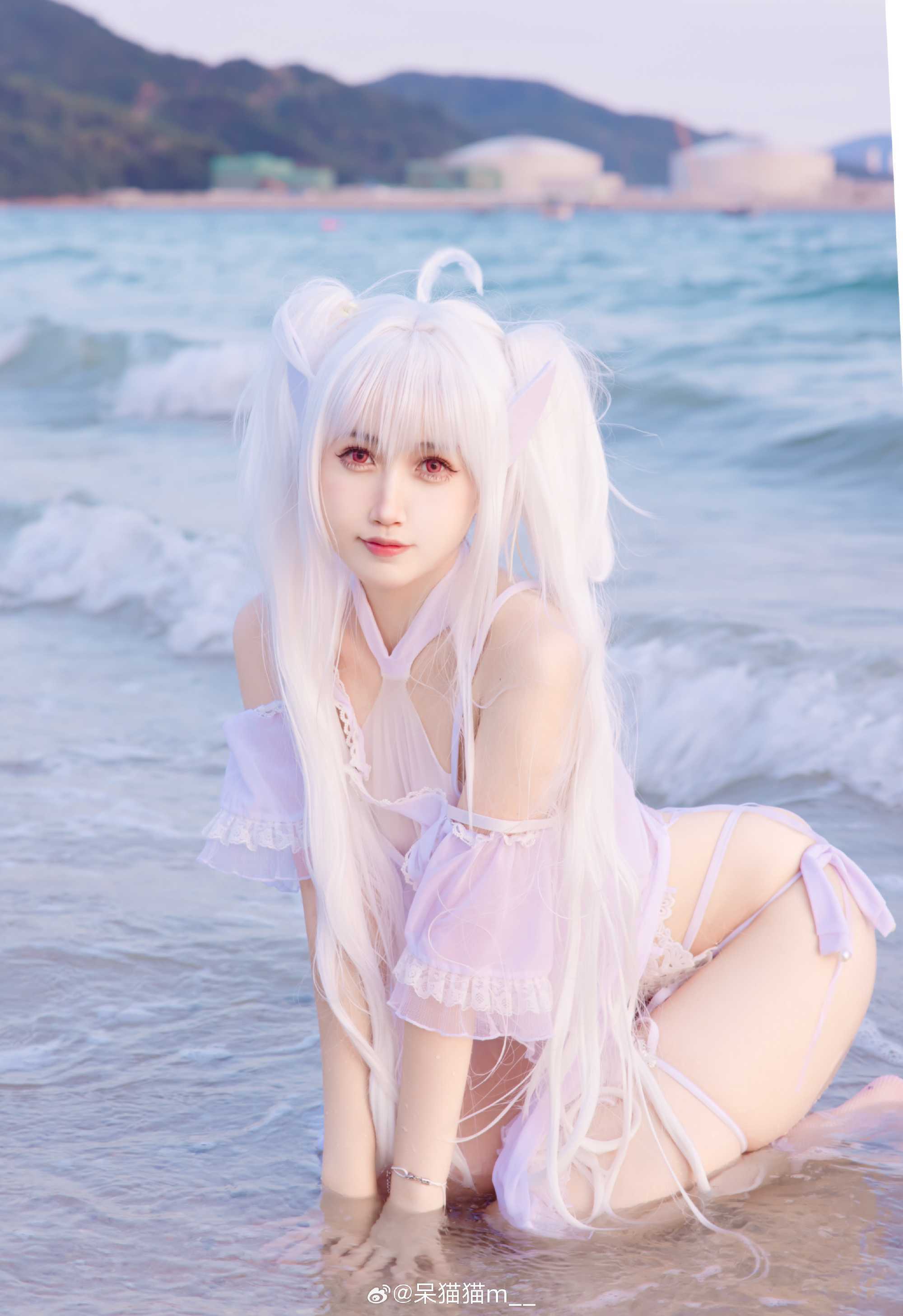 cosplay海边穿搭阿瓦隆女士@呆猫猫m_