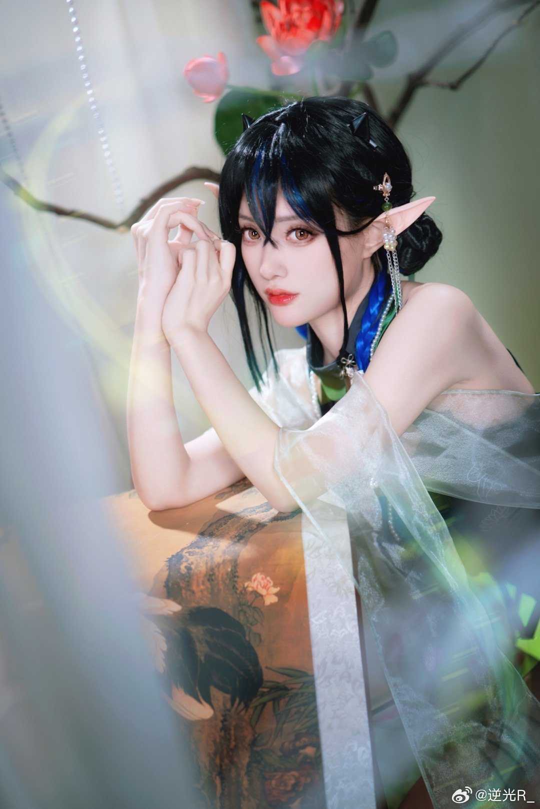 再不发天又凉啦明日方舟夜半泳装cos夏卉系列泳衣641款@逆光R_