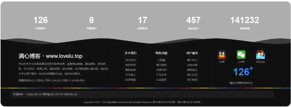 子比主题-自定义页脚footer美化 子比主题-自定义页脚footer美化