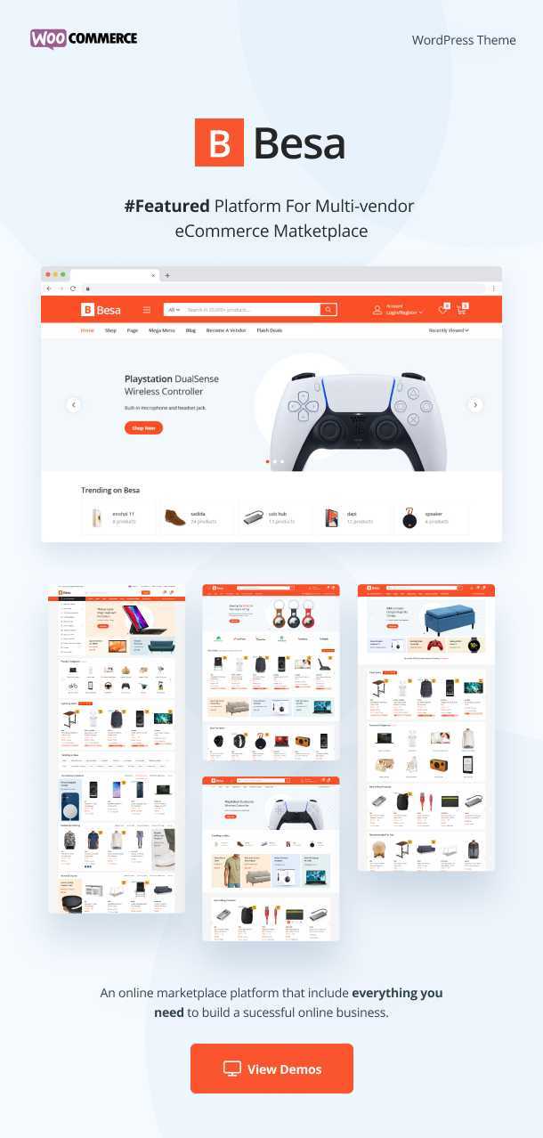 Besa v2.2.2 – Elementor Marketplace WooCommerce 主题