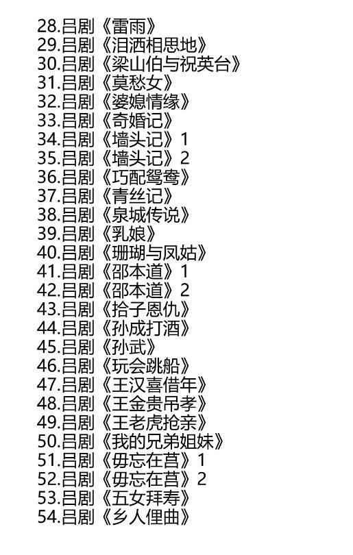 吕剧音频mp3、mp4电影全套视频教程学习资料 吕剧音频mp3、mp4电影全套视频教程学习资料
